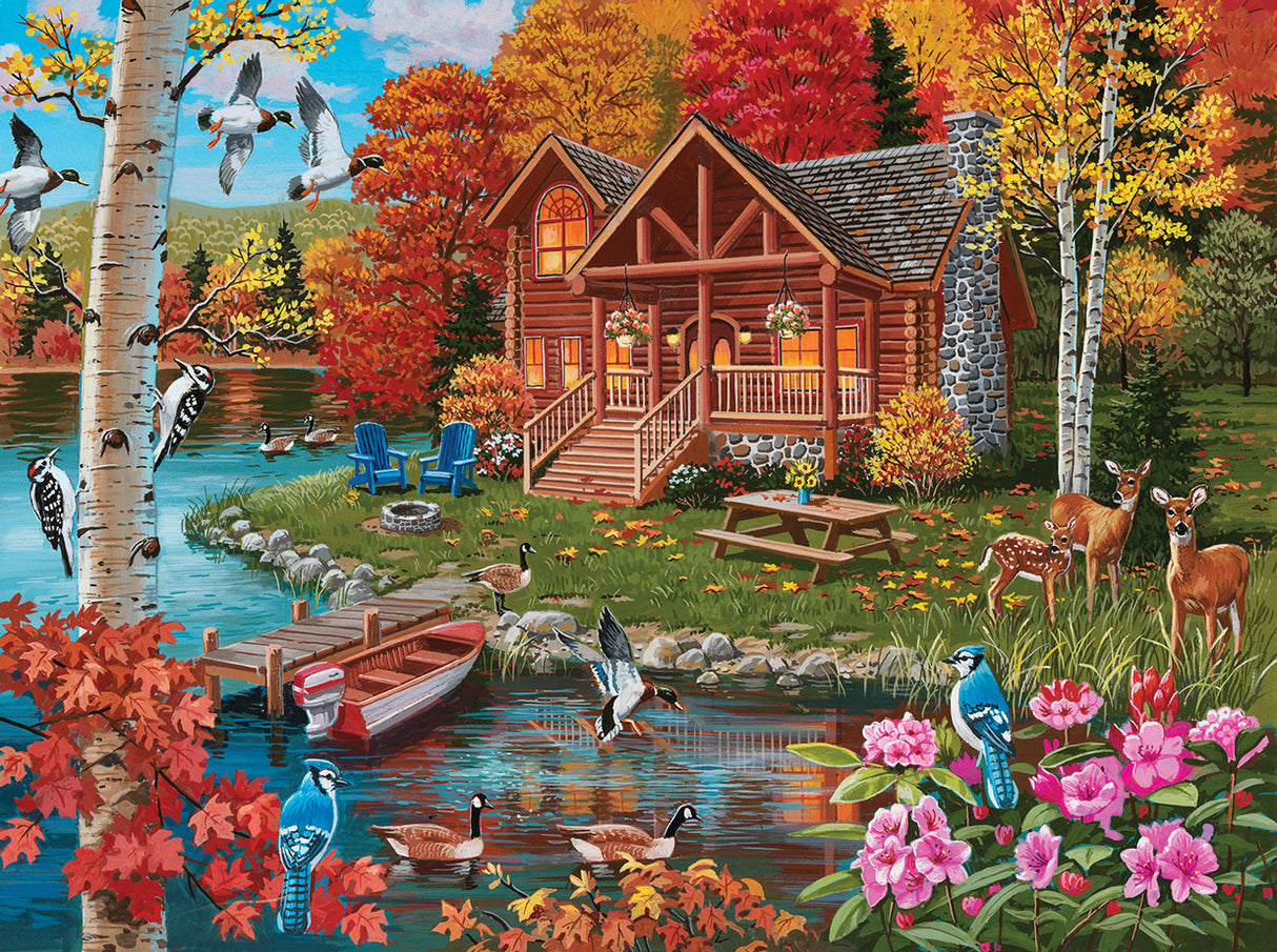 Puzzle Automne au lac