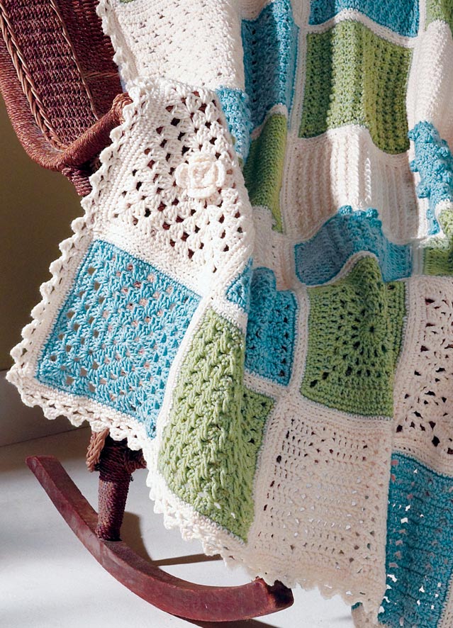 Crochet Sampler Afghan Pattern