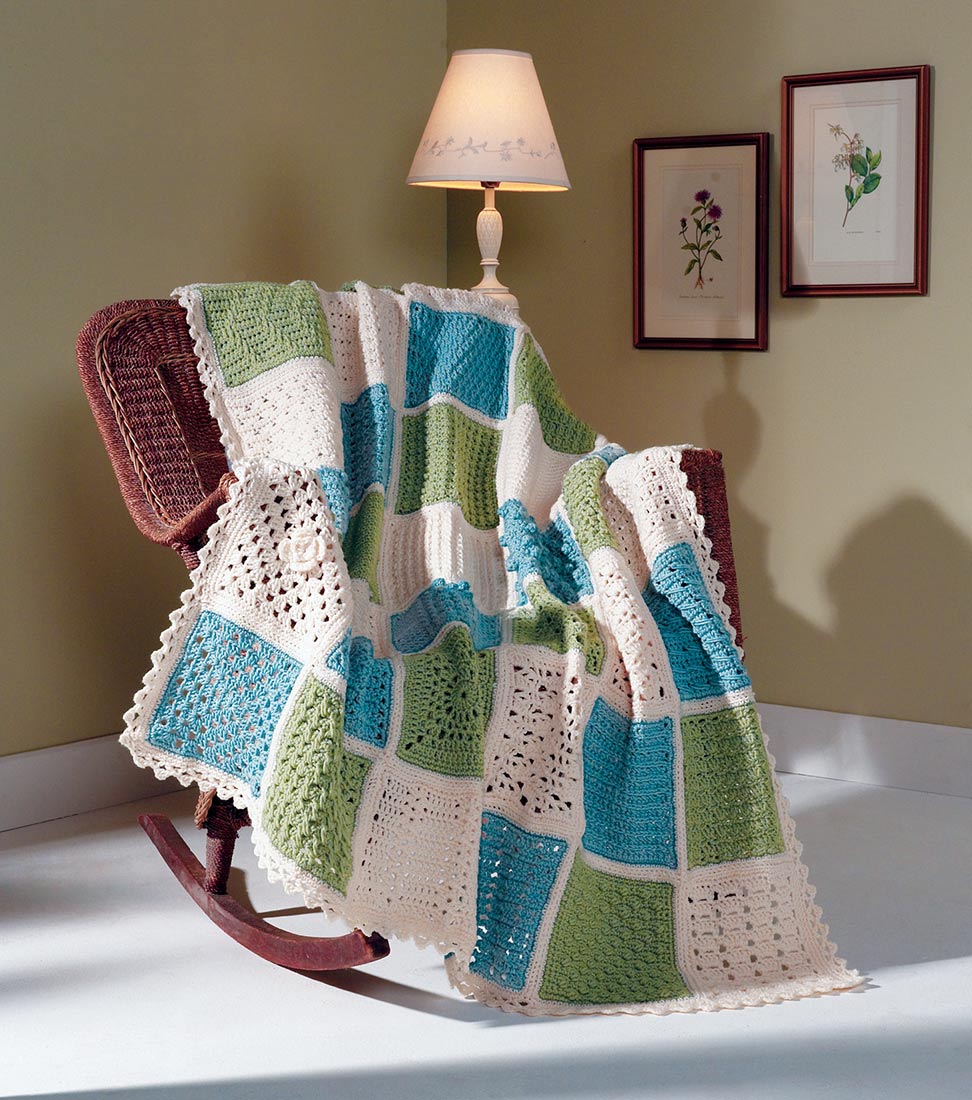 Crochet Sampler Afghan Pattern – Mary Maxim