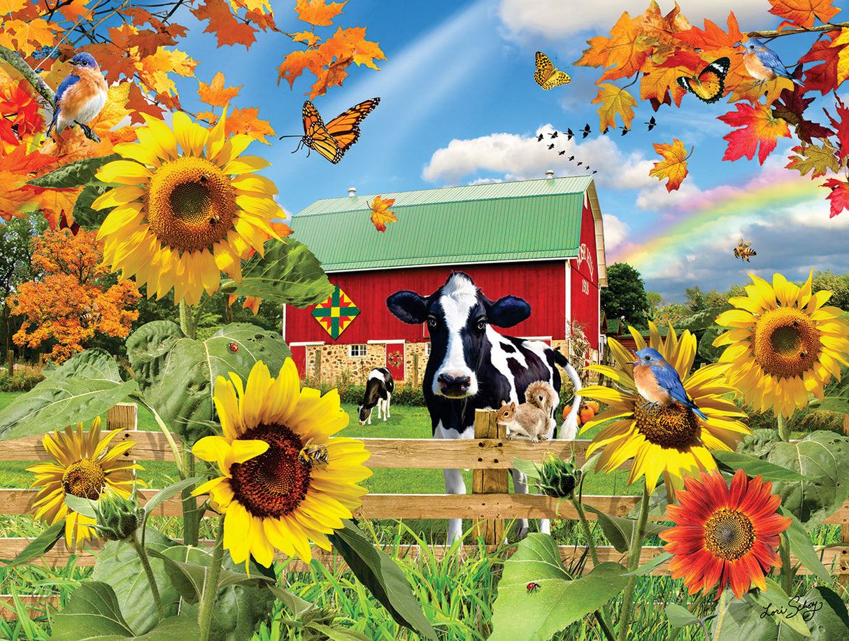 Sunflower Barn Jigsaw Puzzle