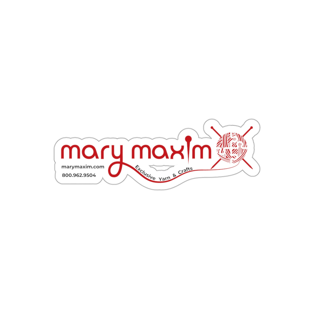 Mary Maxim Die-Cut Sticker