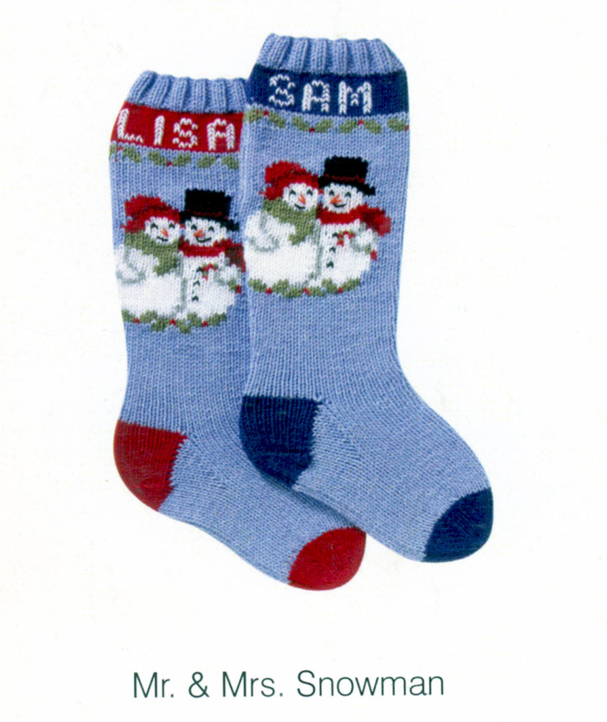 Mr. and Mrs. Snowman Stockings Pattern