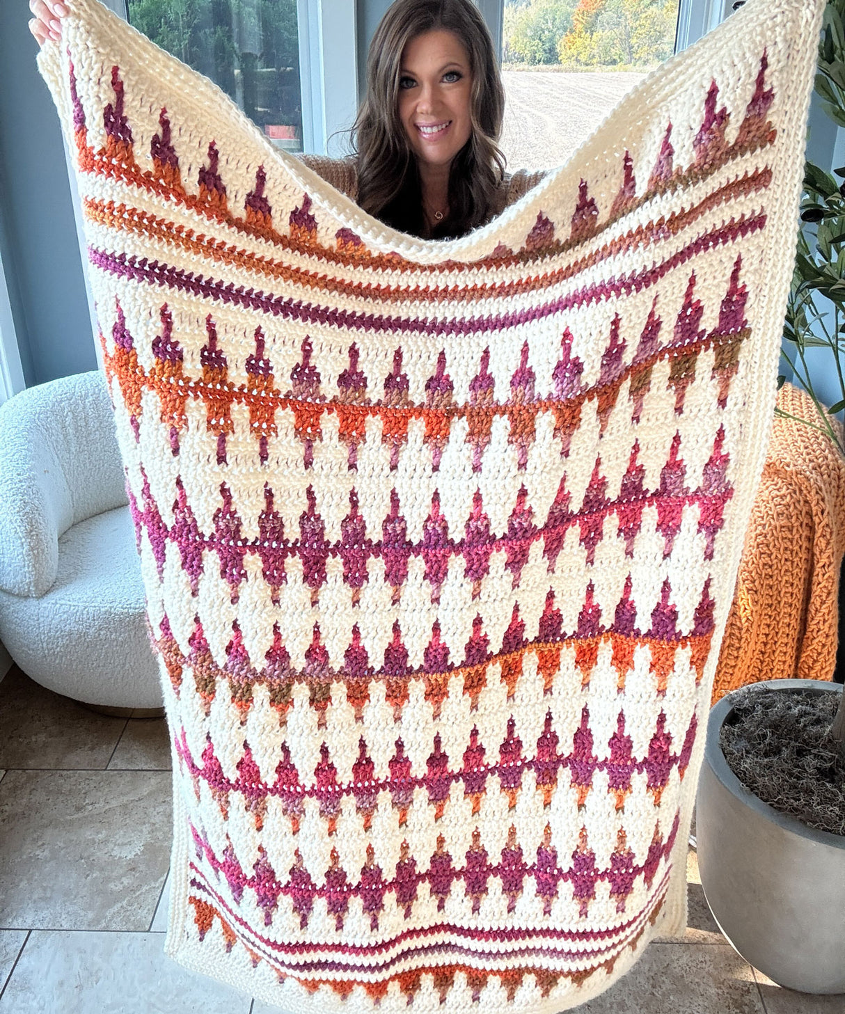 Autumn's Charm Mosaic Blanket