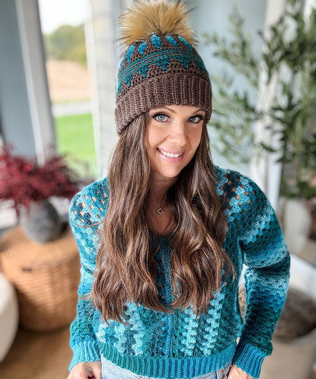 Autumn's Charm Mosaic Hat