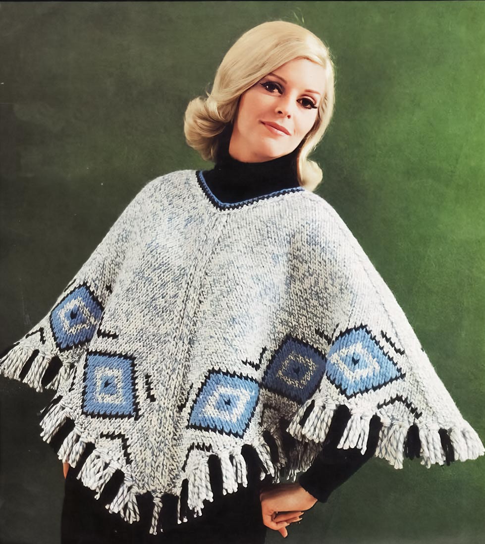 Patron de poncho pour femme