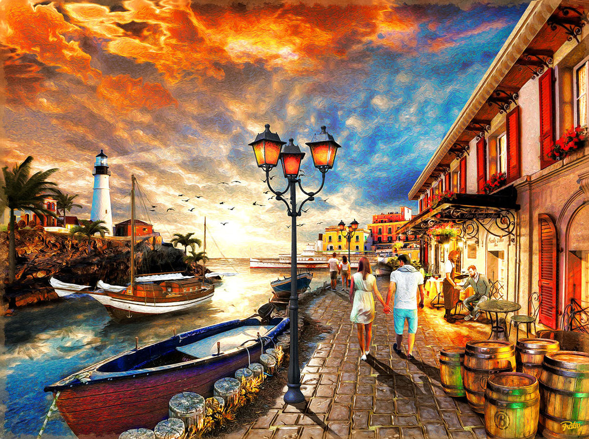 Harborside Stroll Jigsaw Puzzle