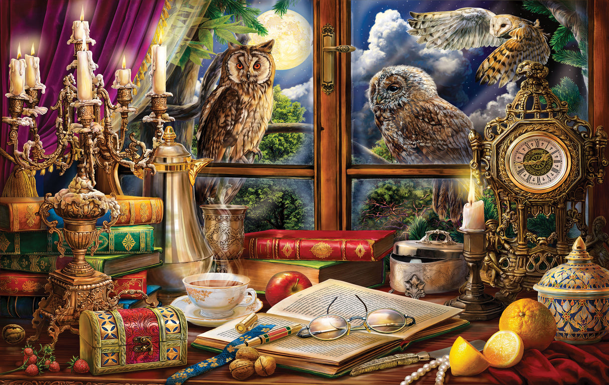 Evening with Owls Jigsaw Puzzle