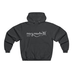 Mary Maxim Hoodie - White & Black Logo - Unisex