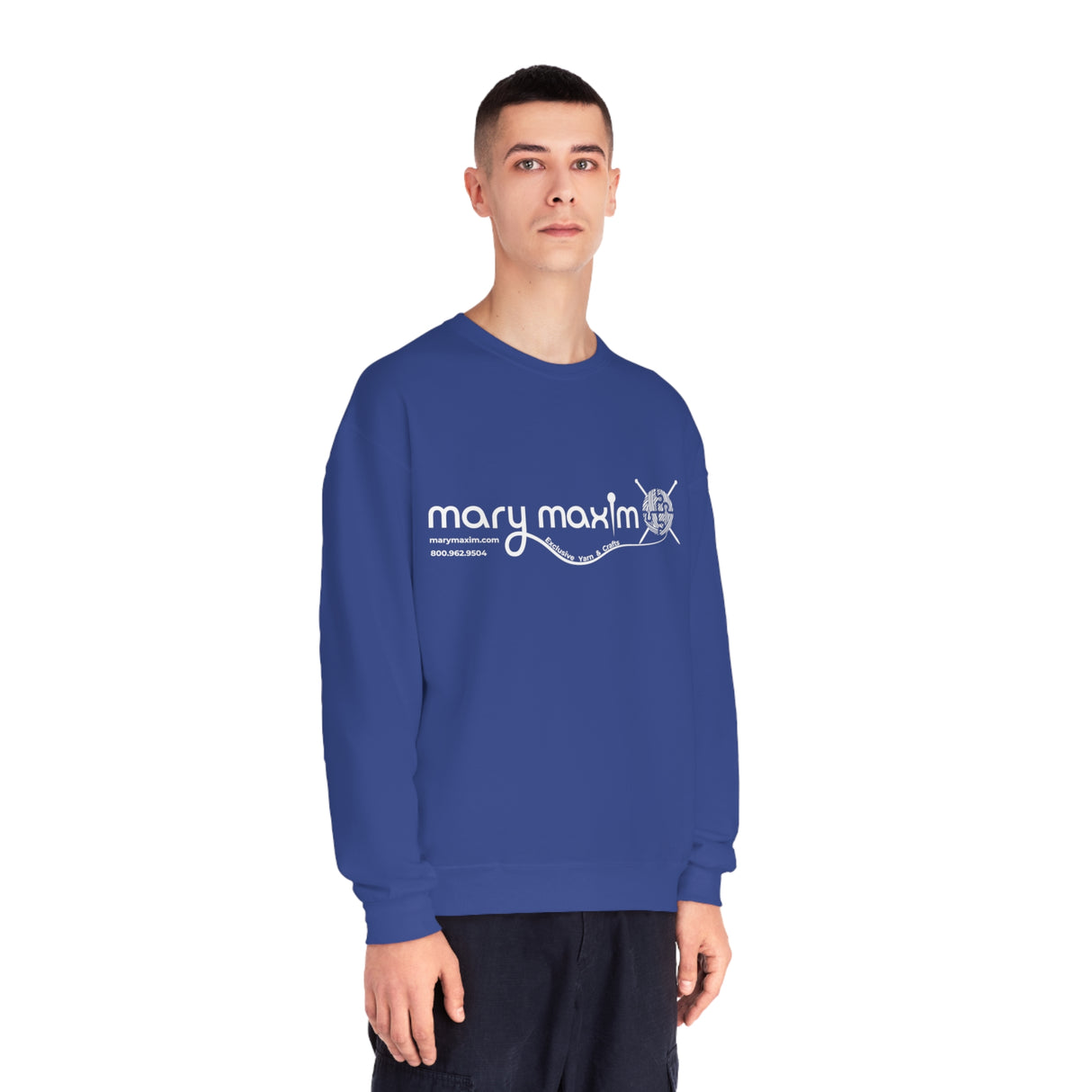 Sweat-shirt Mary Maxim Crewneck - Logo blanc et noir - Unisexe