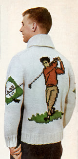 Modèle de cardigan de golf