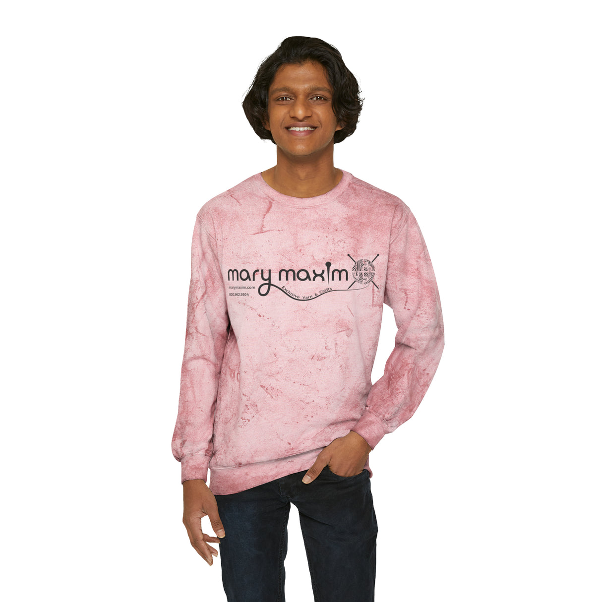 Mary Maxim Color Blast Crewneck Sweatshirt - Unisex