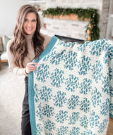 Snow Flurries Mosaic Blanket