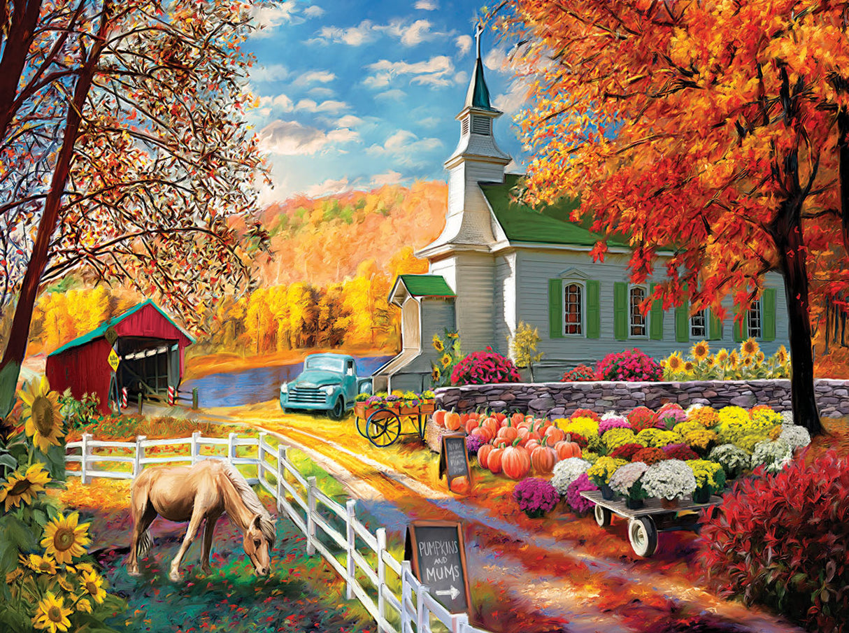 Fall Church Jigsaw Puzzle