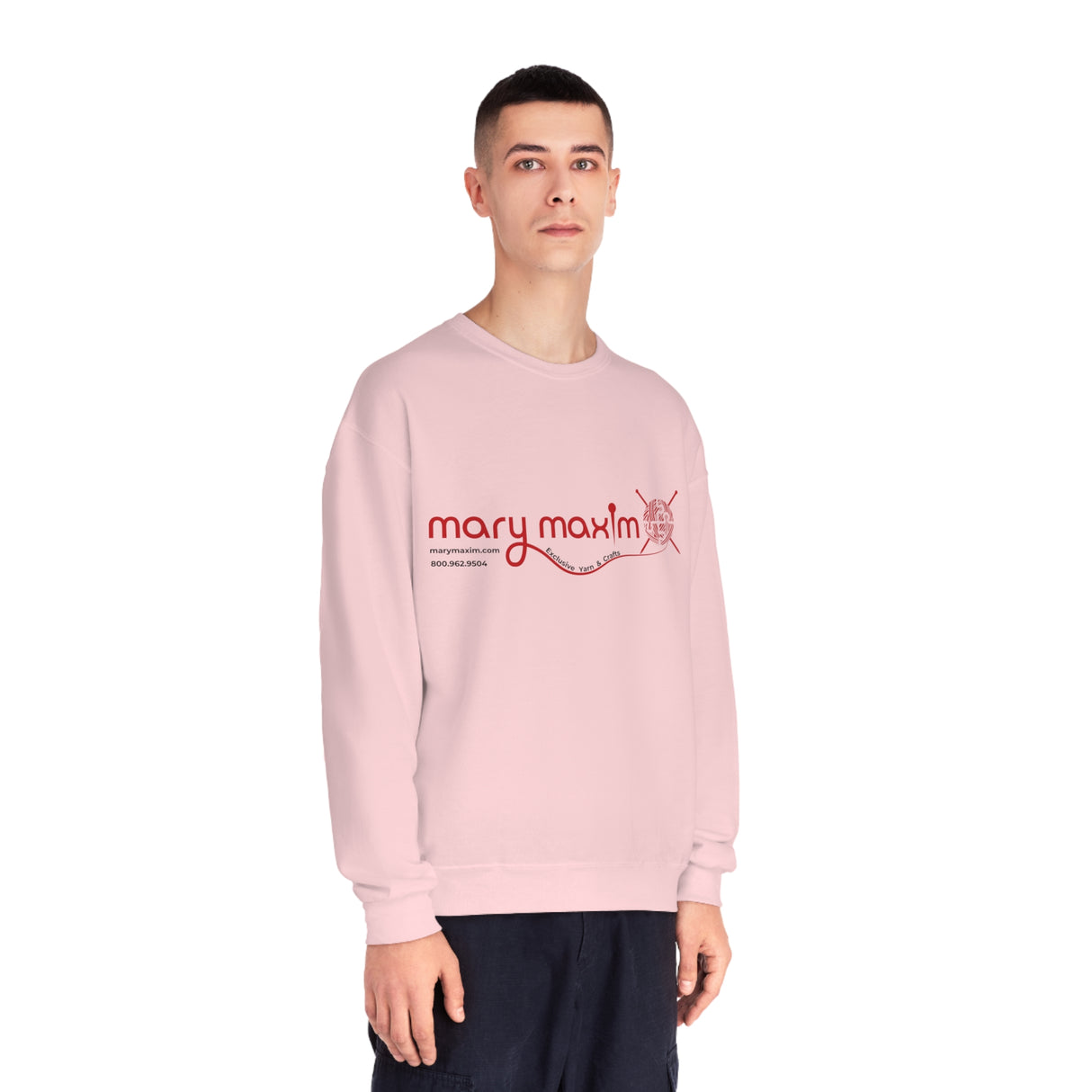 Mary Maxim Crewneck Sweatshirt - Red Logo - Unisex