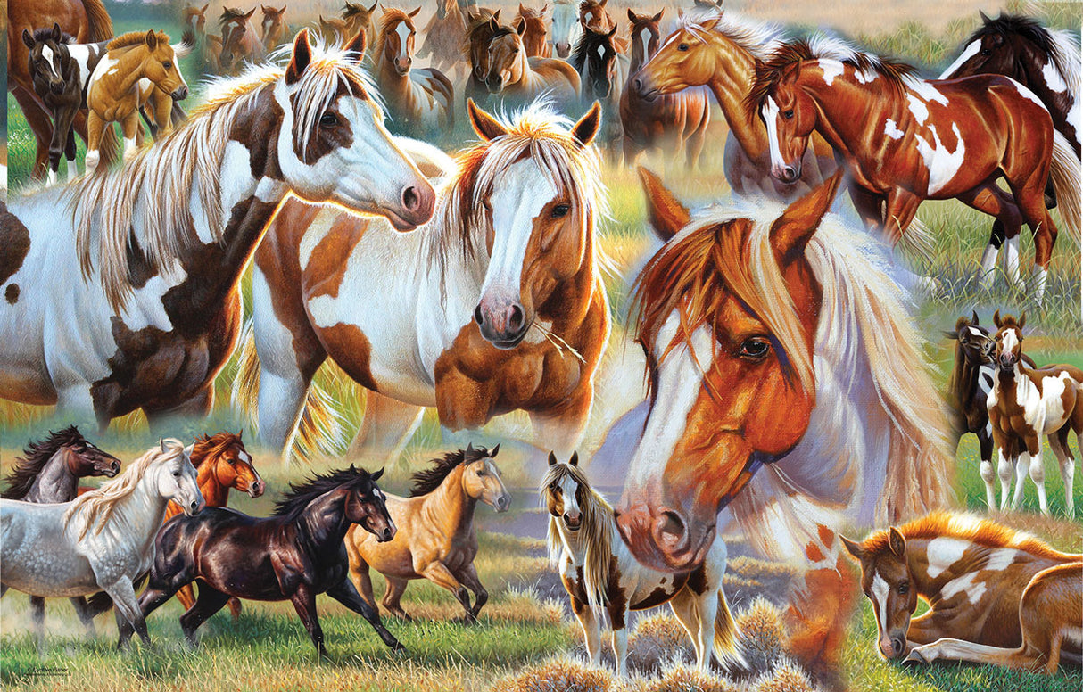 Puzzle de la bousculade des chevaux