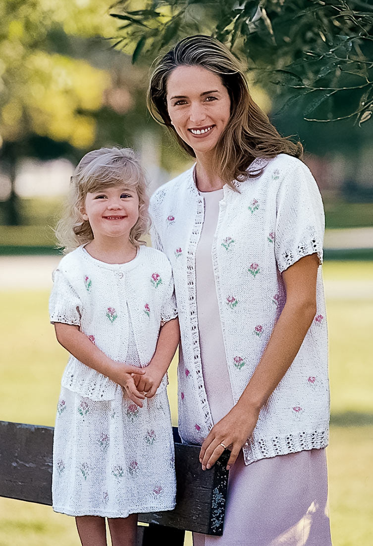 Patron de robe et de cardigan Rosebud pour enfant