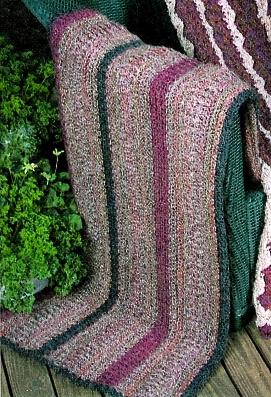 Vertical Rib Afghan Pattern