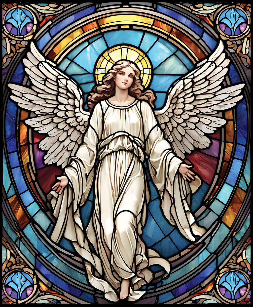 Stained Glass Angel Jigsaw Puzzle