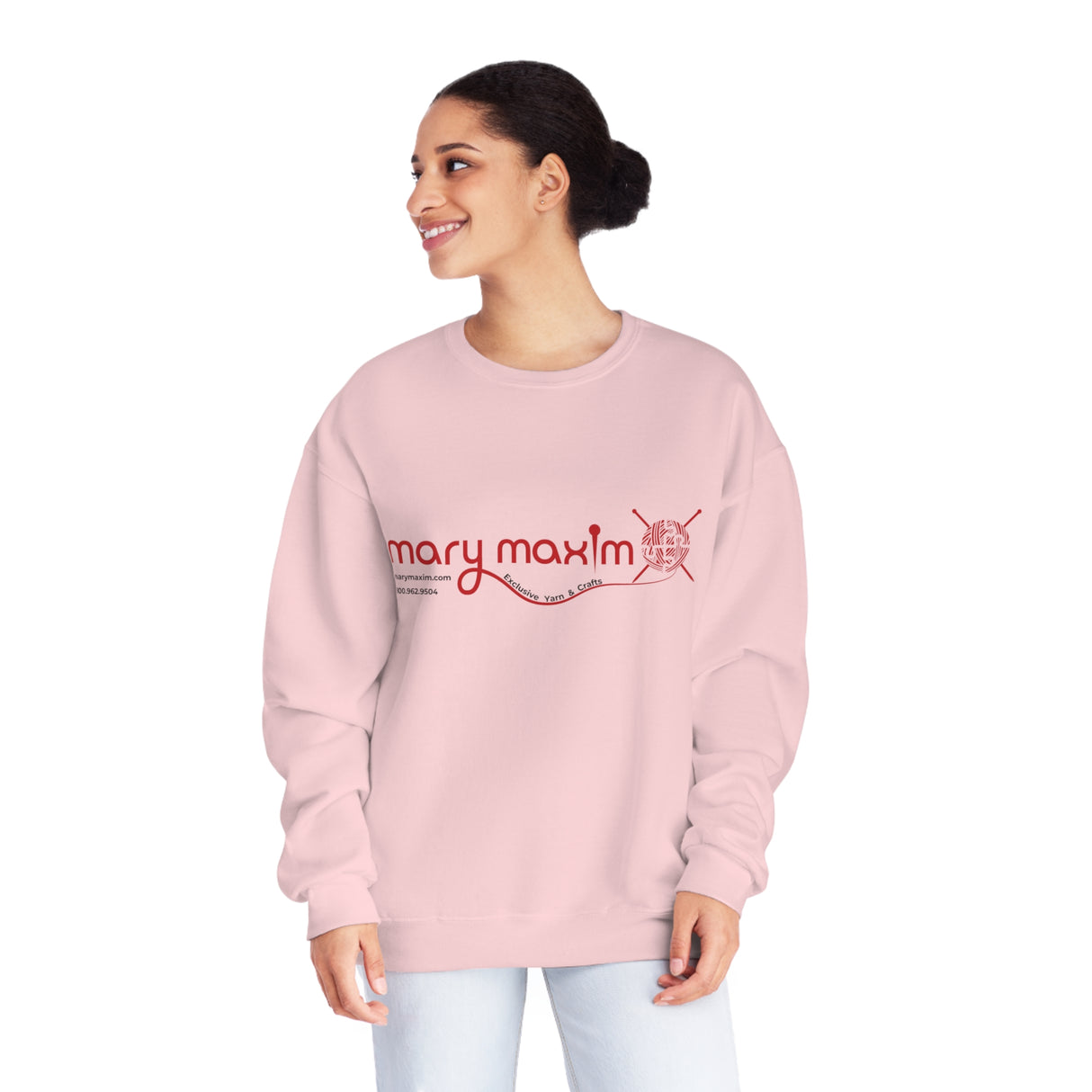 Mary Maxim Crewneck Sweatshirt - Red Logo - Unisex