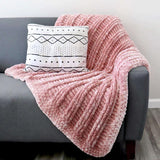 Free Velvet Post Lines Crochet Throw Pattern