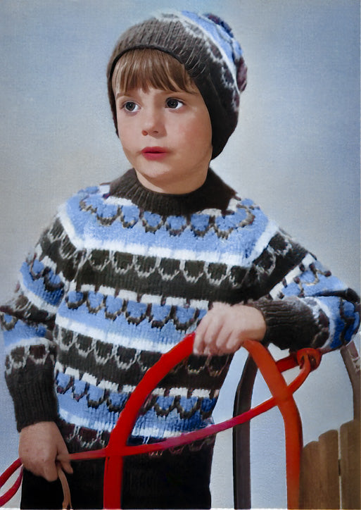 Child's Pullover & Toque Pattern