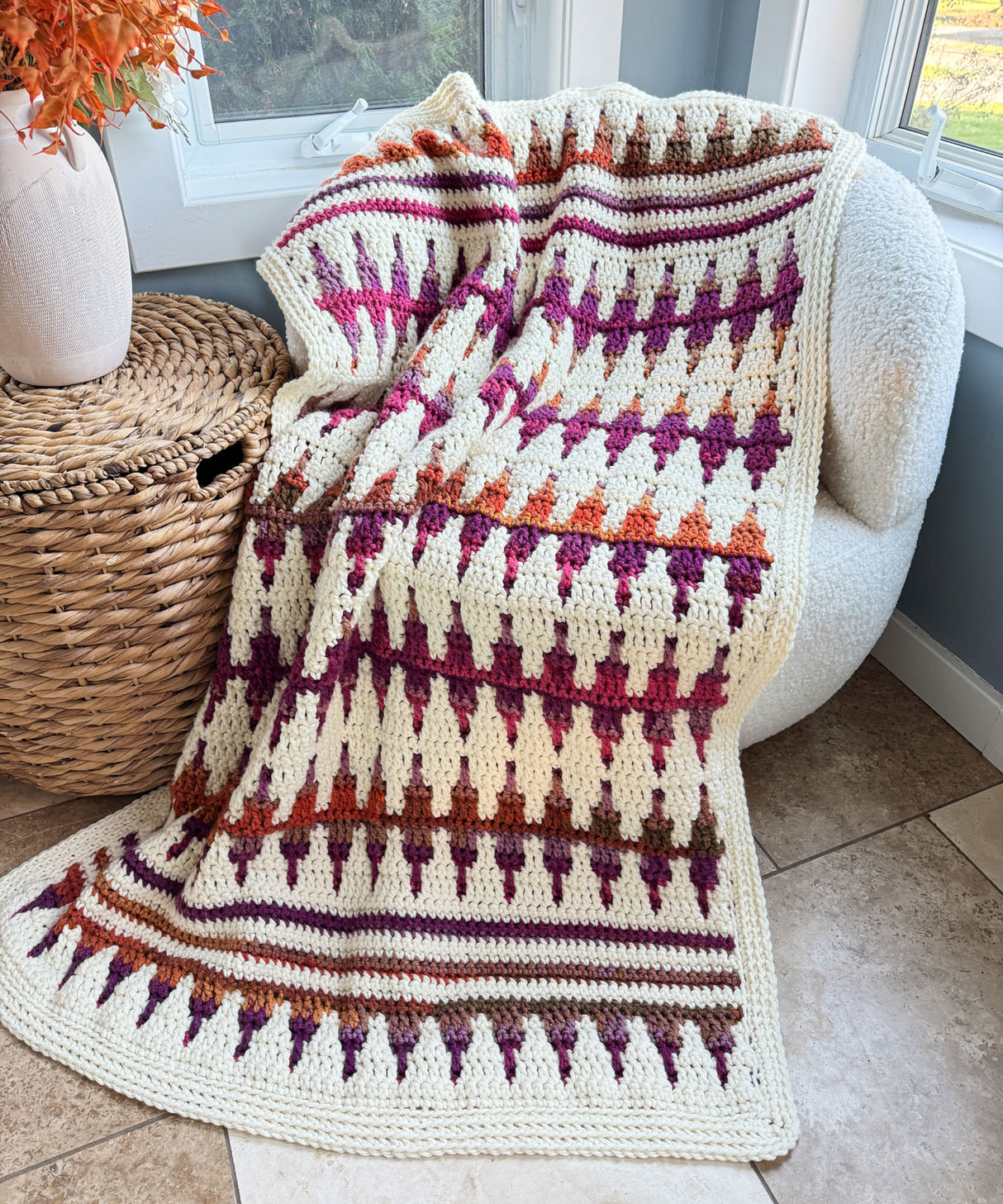 Autumn's Charm Mosaic Blanket