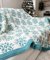 Snow Flurries Mosaic Blanket