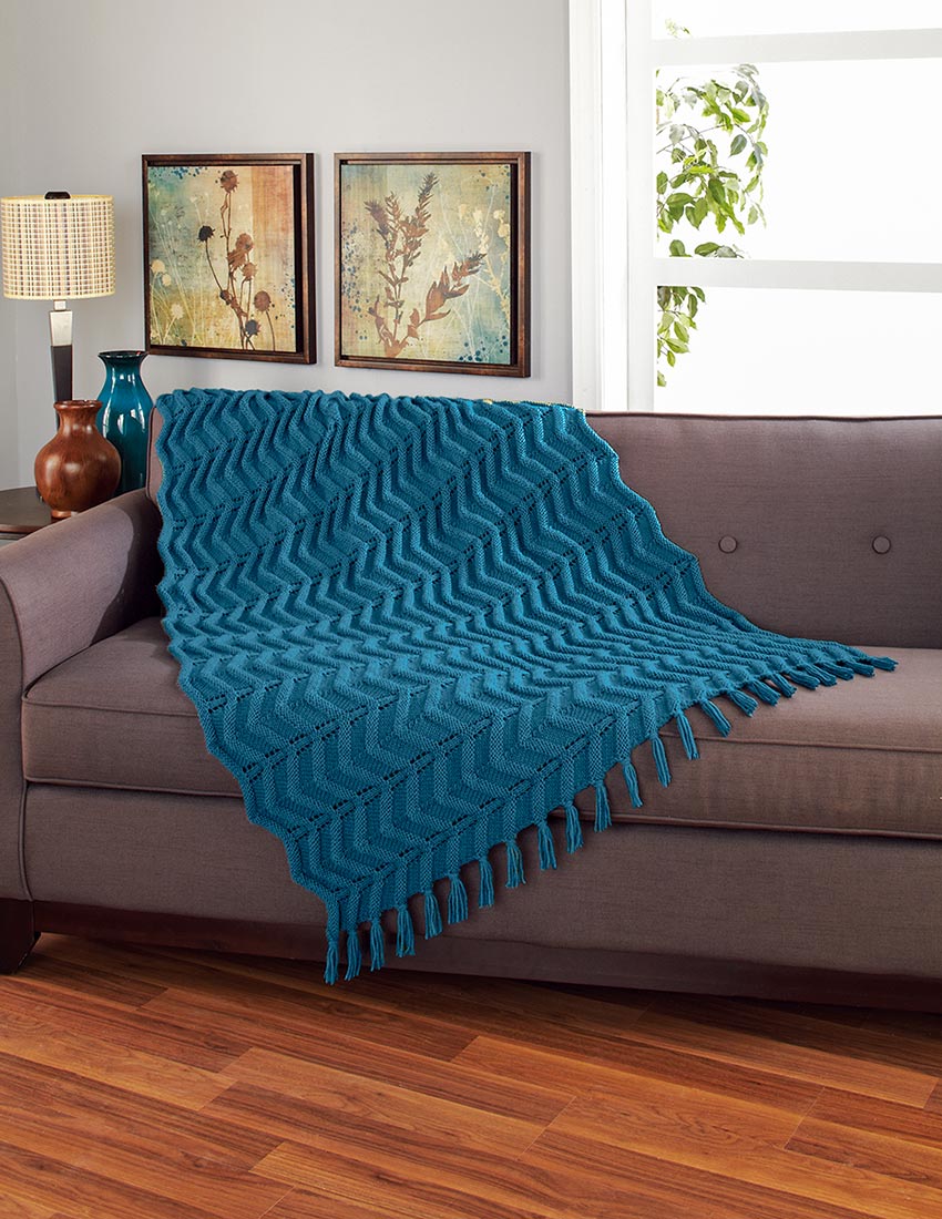 Vertical Chevrons Blanket Pattern