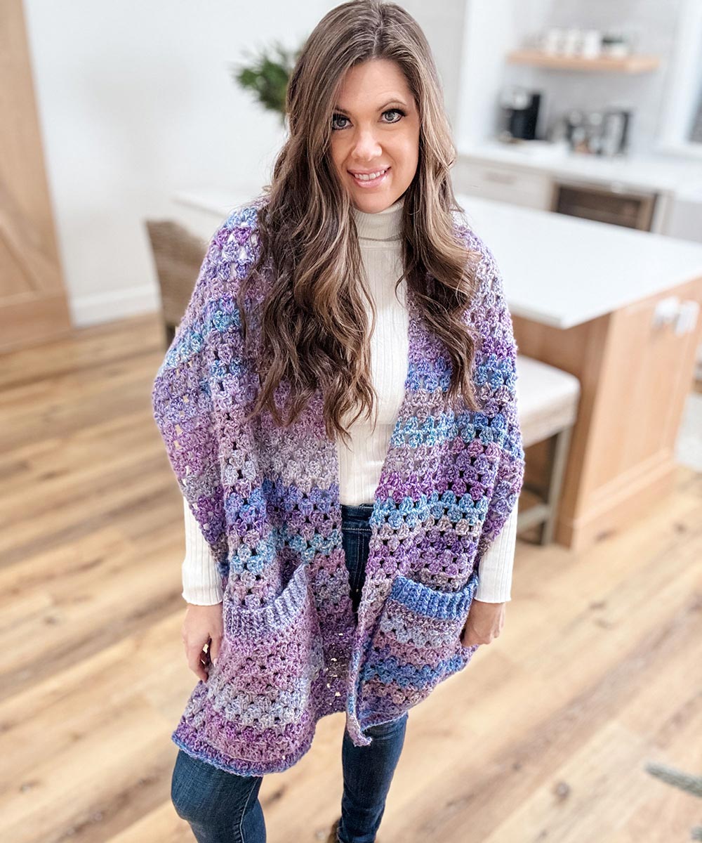 Chunky Granny Pocket Shawl