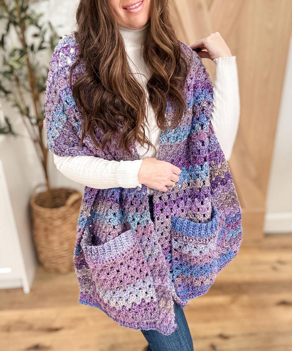 Chunky Granny Pocket Shawl