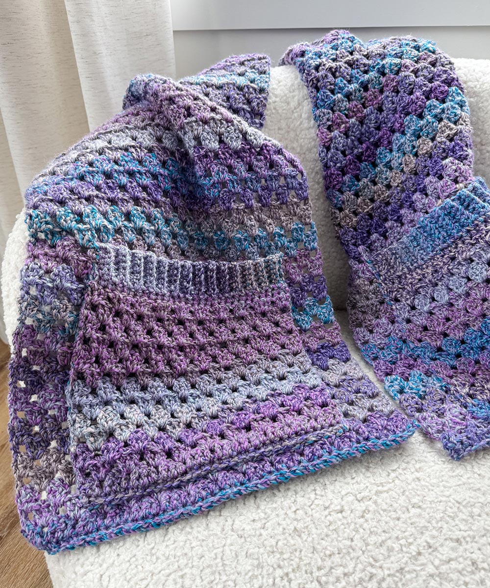 Chunky Granny Pocket Shawl