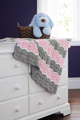 Broken Ripple Blanket - Pink