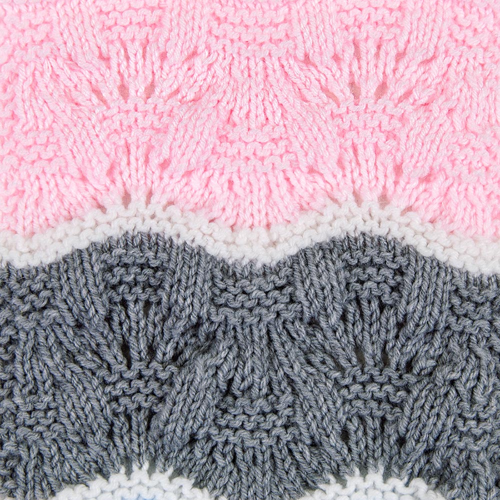 Broken Ripple Blanket - Pink