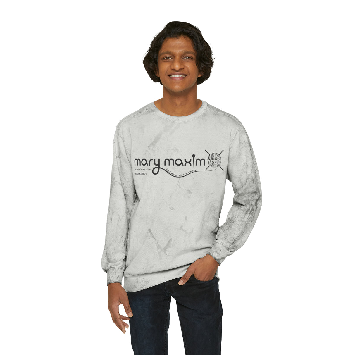 Mary Maxim Color Blast Crewneck Sweatshirt - Unisex