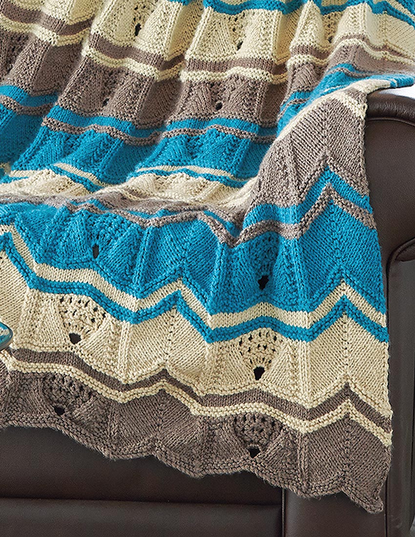 Corona Ripple Afghan Pattern