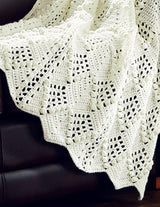 Bobbled Chevrons Throw Pattern