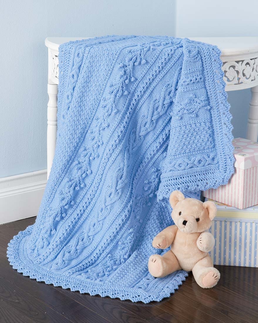 Lovey Baby Blanket Pattern – Mary Maxim