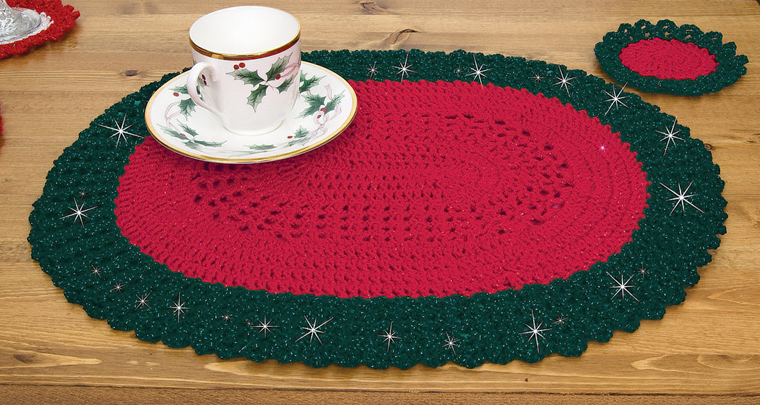 Sparkle Placemat and Coaster Set Pattern