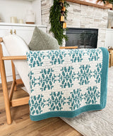 Snow Flurries Mosaic Blanket