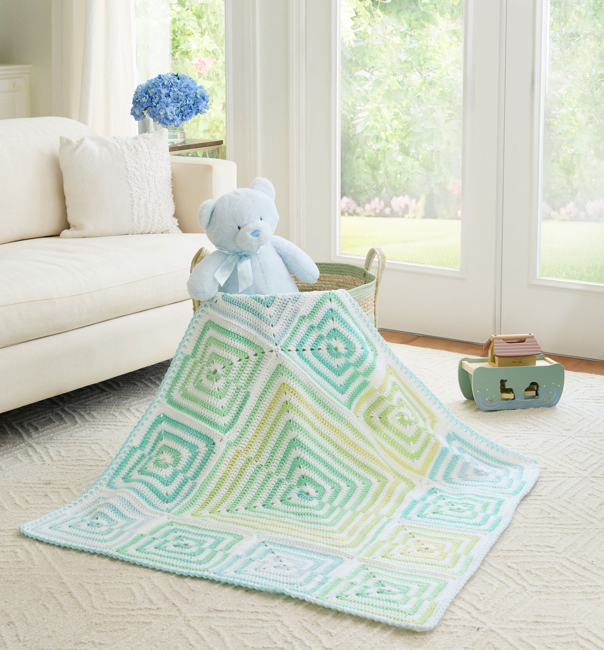 Cattywampus Squares Blanket