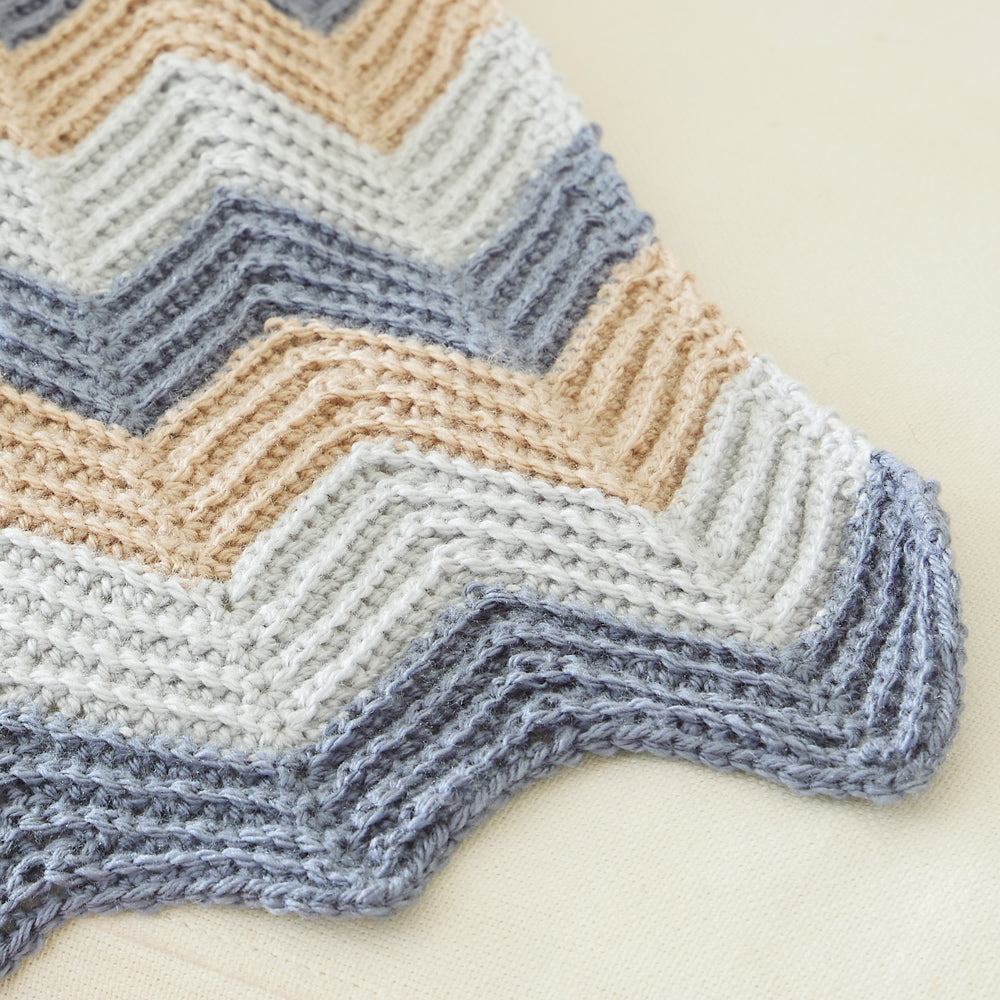 Crocheted ripple blanket kit – Knit One Kits