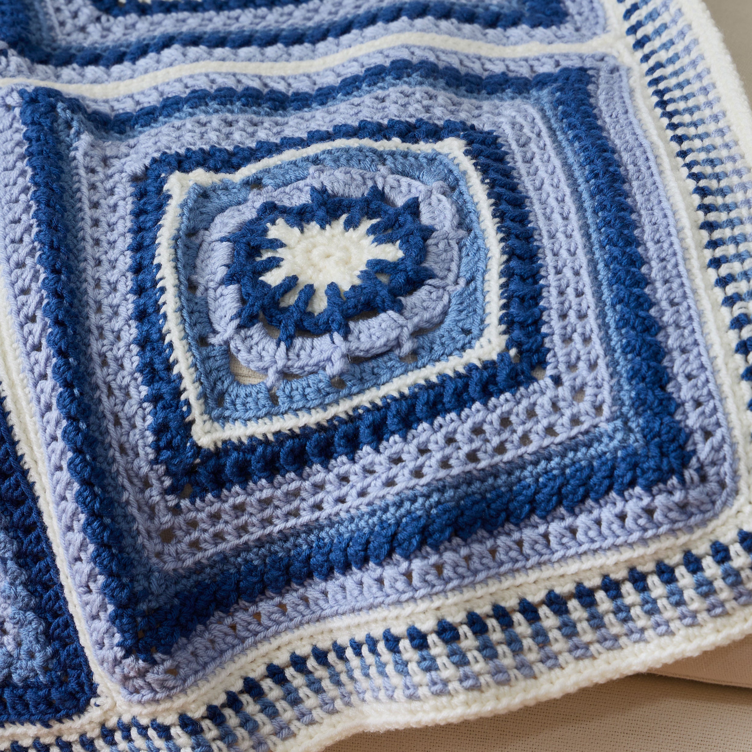 Light Blue, Delft Blue and Blue Afghan, 2024 54