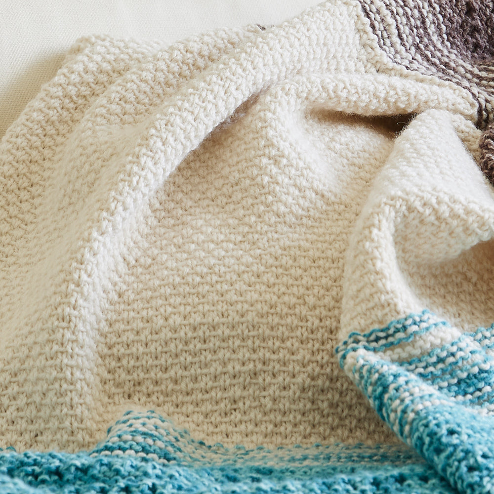 Land and Sea Knit Blanket Pattern