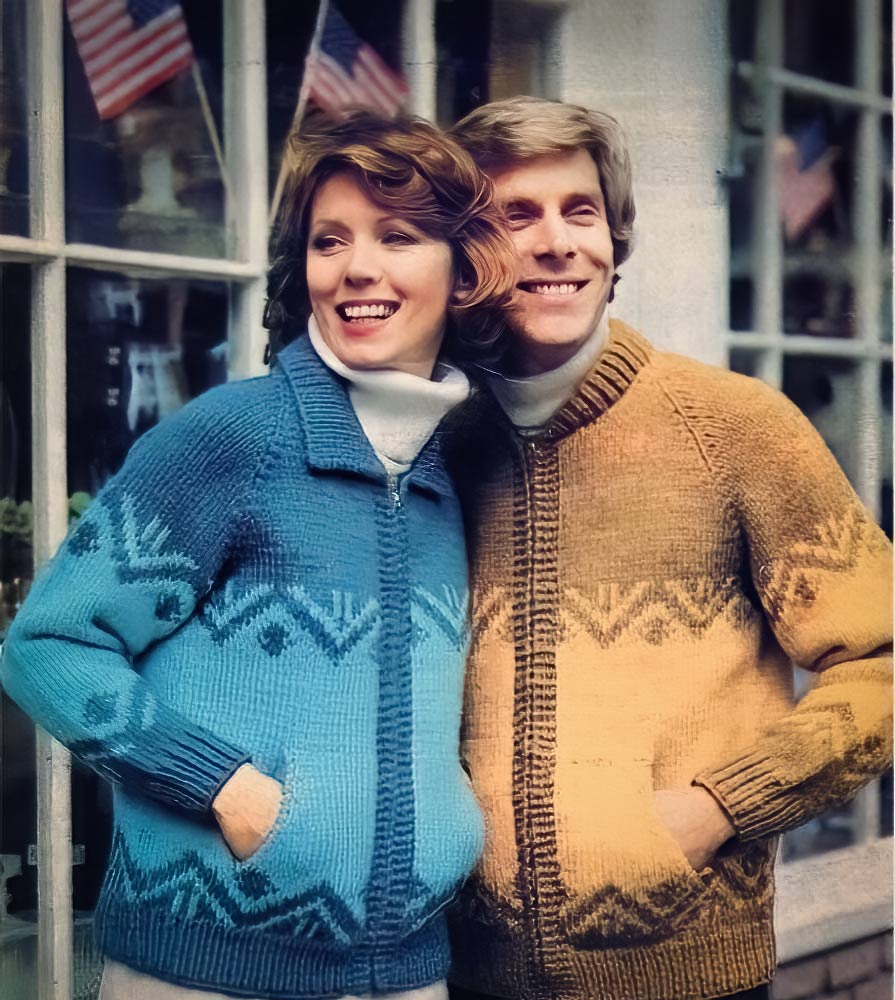 Men's or Ladies' Danish Delight Cardigan Pattern