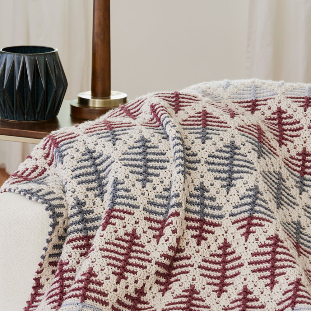 Desert Cactus Mosaic Crochet Blanket – Mary Maxim