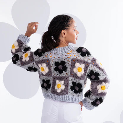 Free Flower Power Crochet Wrap Cardigan Pattern