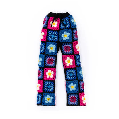 Free Red Heart Crochet Flower Power Pants Pattern