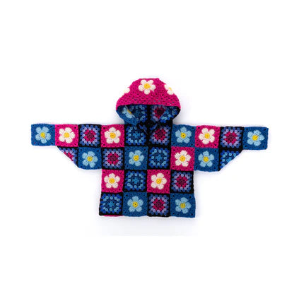 Free Flower Power Crochet Hoodie Pattern