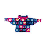 Free Flower Power Crochet Hoodie Pattern