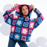 Free Flower Power Crochet Hoodie Pattern